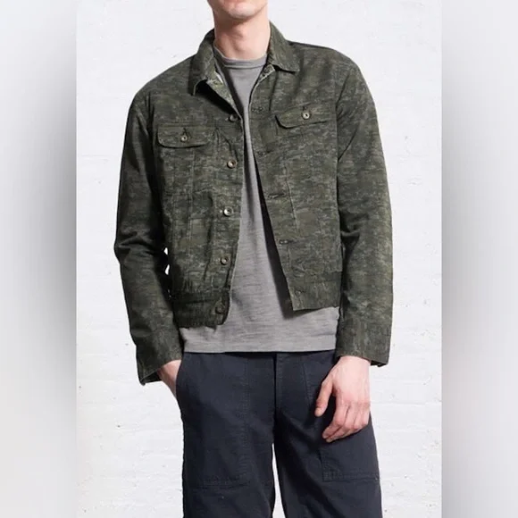 Rag & Bone Green Camouflage Jacket - Picture 1 of 7